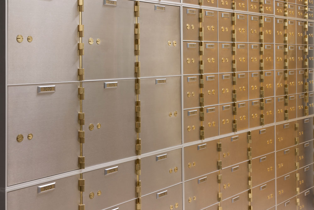 Financial Center Safe Deposit Box Vault